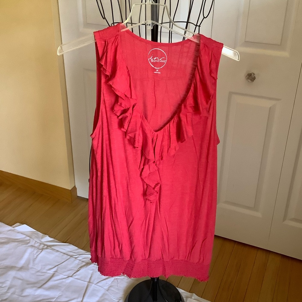 INC International Concepts Women's Red Tank Top